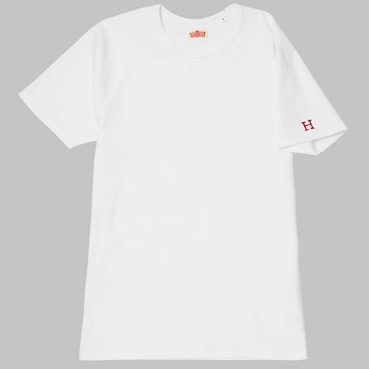 [ハリウッド ランチ マーケット]ストレッチフライス クルーネック別注半袖Ｔシャツ